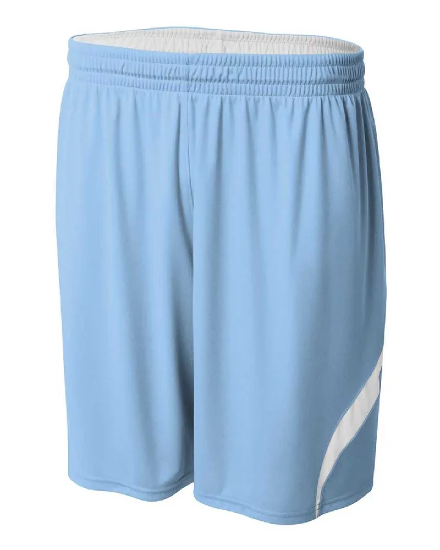 A4 N5364 Double Double Short - Light Blue White