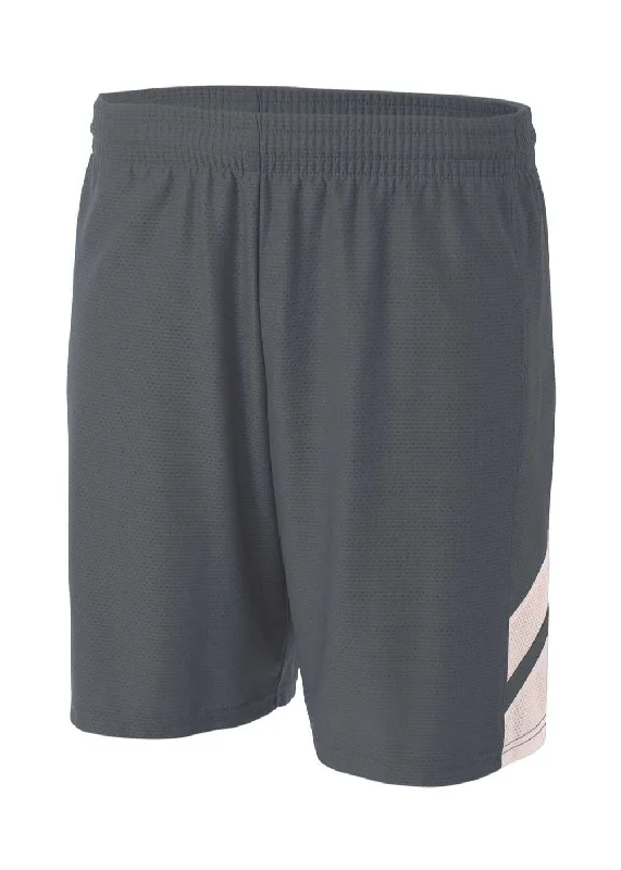 A4 NB5178 Fast Break Youth Short - Graphite White