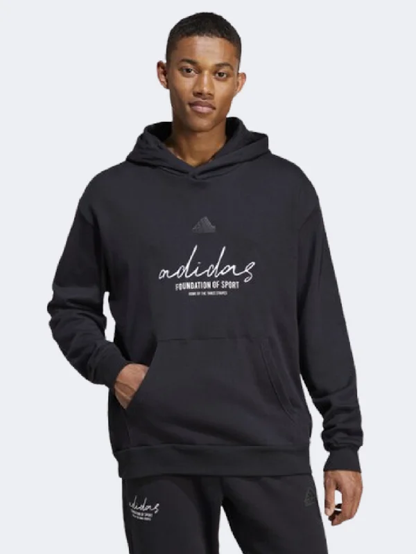 Adidas Brand Love French Terry Q3 Men Sportswear Hoody Black