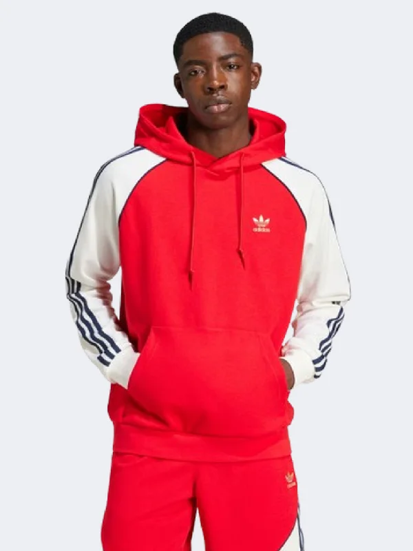 Adidas Colorblocked Sst Men originals Hoody Scarlet/White