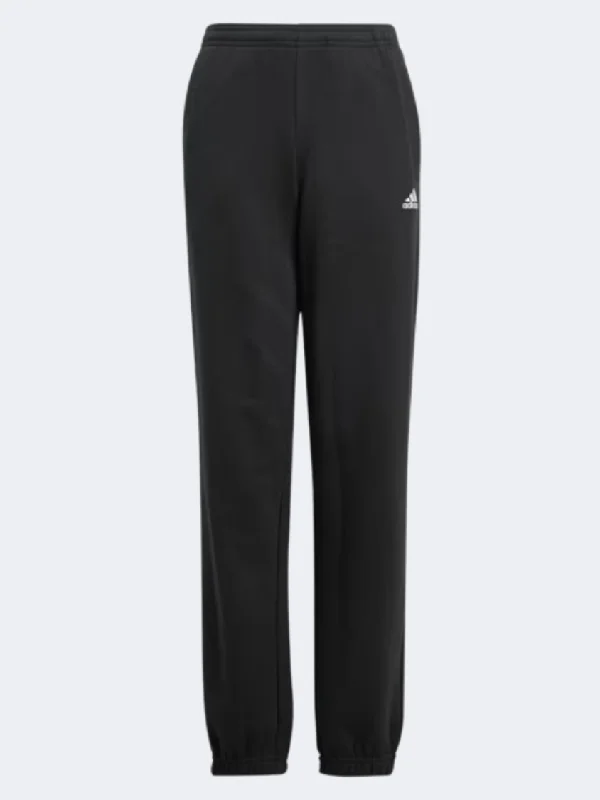 Adidas Essentials Small Logo Feel Cozy Kids-Girls Sportswear Pant Black