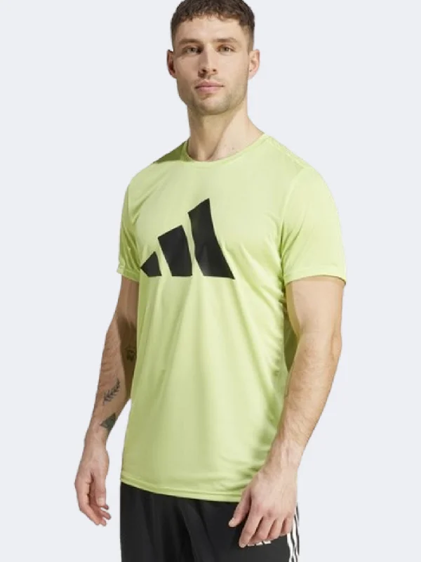 Adidas Run It Men Running T-Shirt Pulse Lime