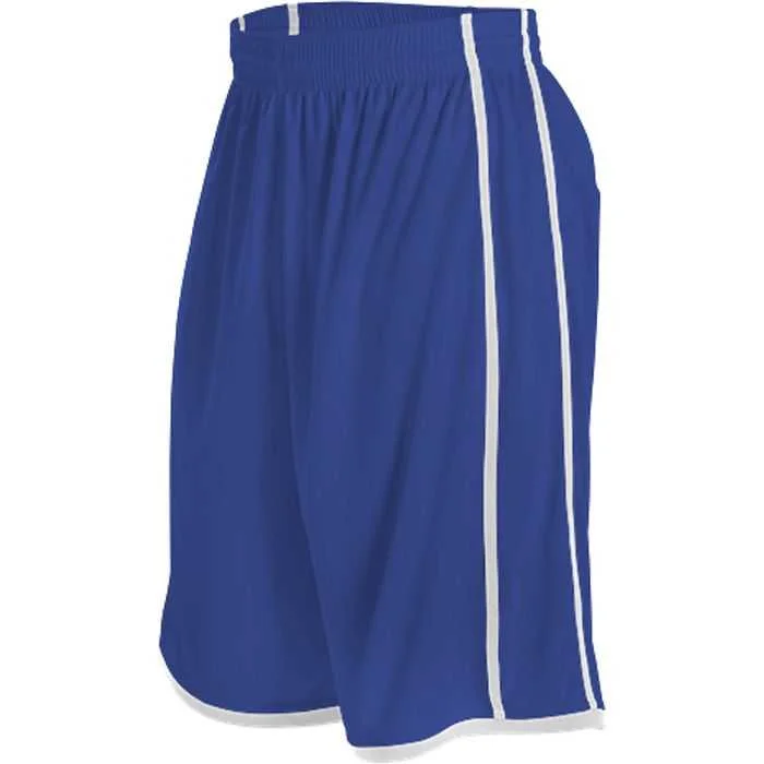 Alleson Athletic 535PY Youth Basketball Short - Royal White