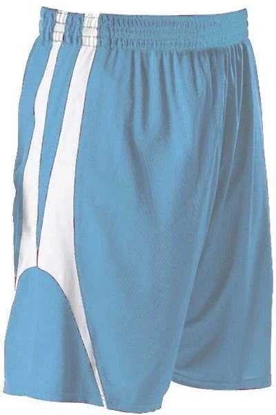 Alleson Athletic 54MMP Adult Reversible Basketball Short - Carolina Blue White