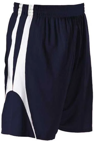 Alleson Athletic 54MMP Adult Reversible Basketball Short - Navy White