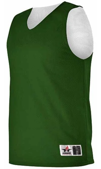 Alleson Athletic 560RY Youth Reversible Mesh Tank - Forest White