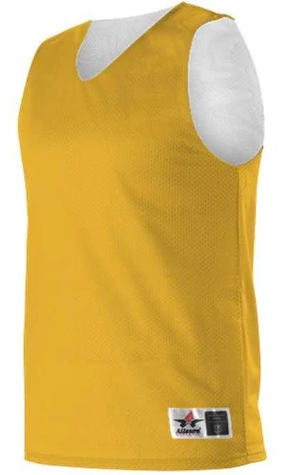 Alleson Athletic 560RY Youth Reversible Mesh Tank - Gold White