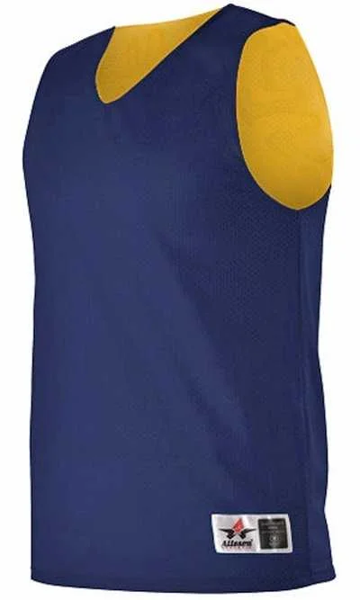 Alleson Athletic 560RY Youth Reversible Mesh Tank - Navy Gold