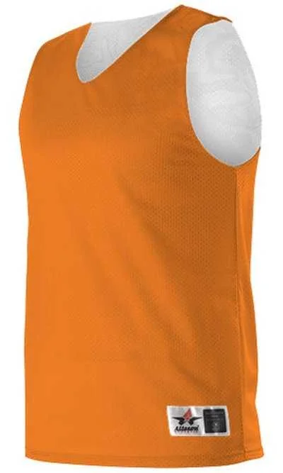 Alleson Athletic 560RY Youth Reversible Mesh Tank - Orange White