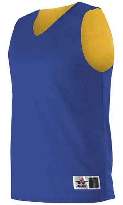 Alleson Athletic 560RY Youth Reversible Mesh Tank - Royal Gold