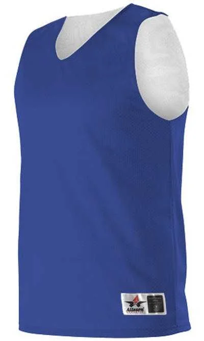 Alleson Athletic 560RY Youth Reversible Mesh Tank - Royal White