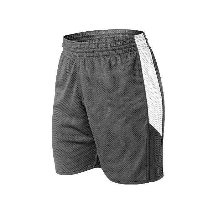 Alleson Athletic 589PSPW Womens Single Ply Reversible Short - Charcoal White