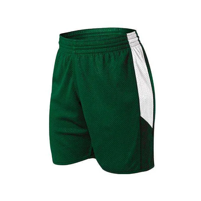 Alleson Athletic 589PSPW Womens Single Ply Reversible Short - Forest White