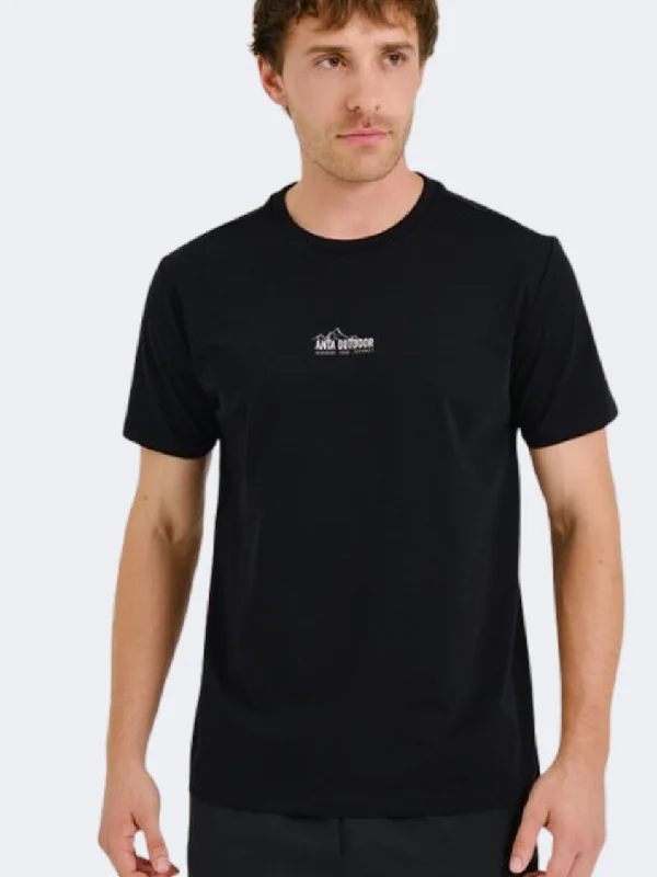 Anta Camping Men Outdoor T-Shirt Black