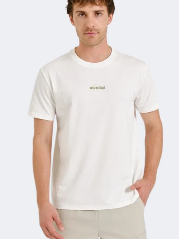 Anta Camping Men Outdoor T-Shirt Off White