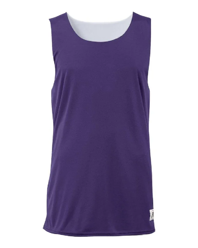 Badger Sport 2129 Youth B-Dry Reversible Tank - Purple White