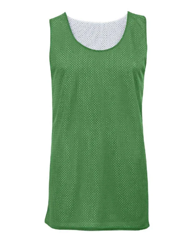 Badger Sport 2529 Youth Mesh Reversible Tank - Kelly White