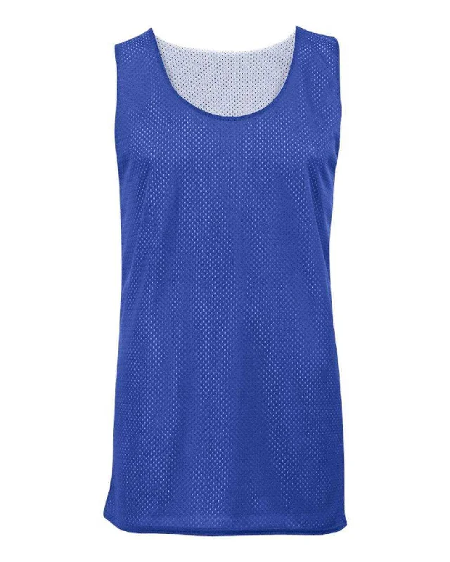 Badger Sport 2529 Youth Mesh Reversible Tank - Royal White