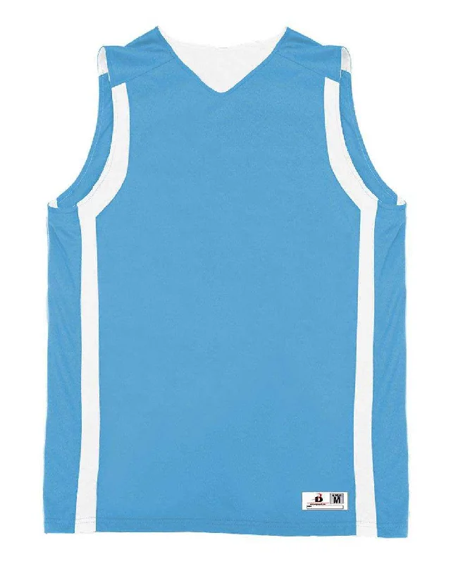 Badger Sport 2551 B-Slam Youth Reversible Tank - Columbia Blue White