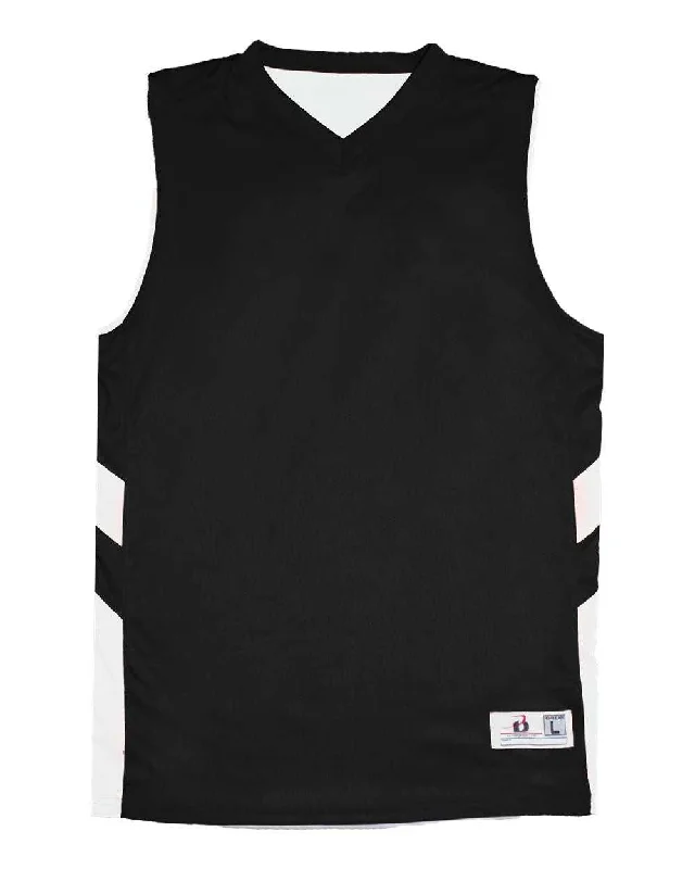 Badger Sport 2566 B-Pivot Reversable Youth Tank - Black White