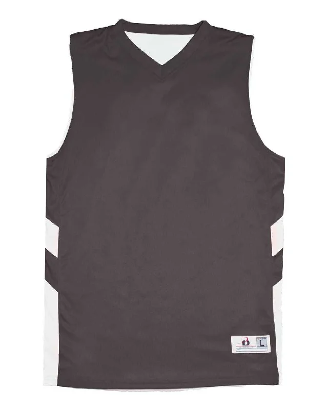 Badger Sport 2566 B-Pivot Reversable Youth Tank - Graphite White