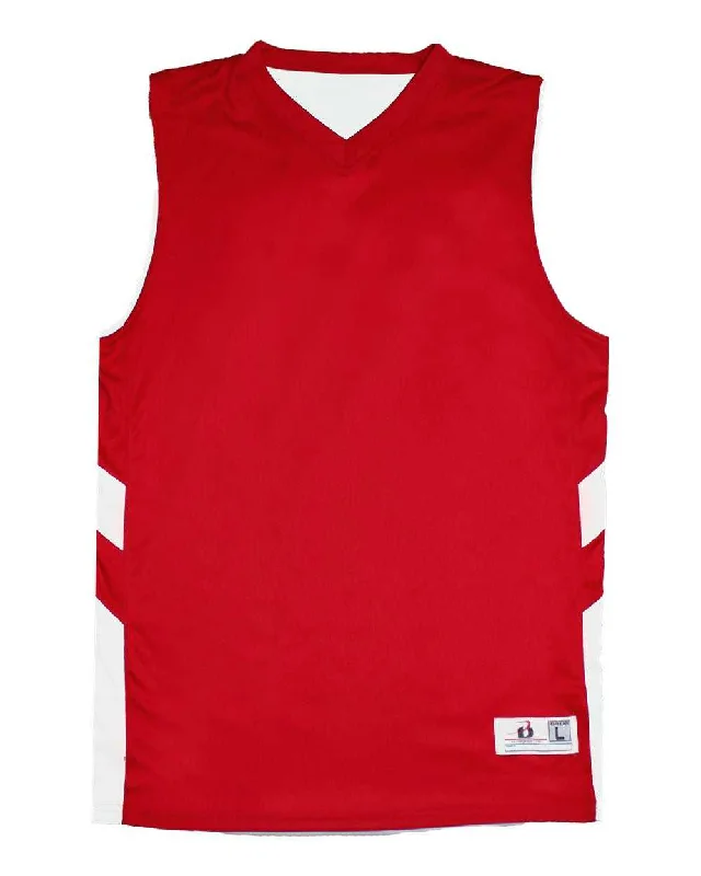 Badger Sport 2566 B-Pivot Reversable Youth Tank - Red White