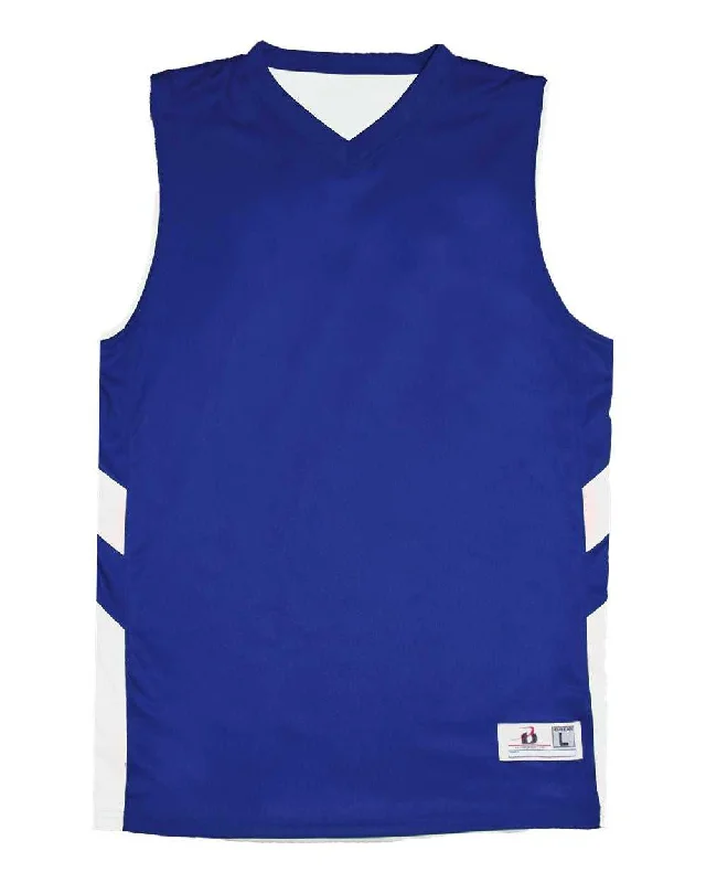 Badger Sport 2566 B-Pivot Reversable Youth Tank - Royal White