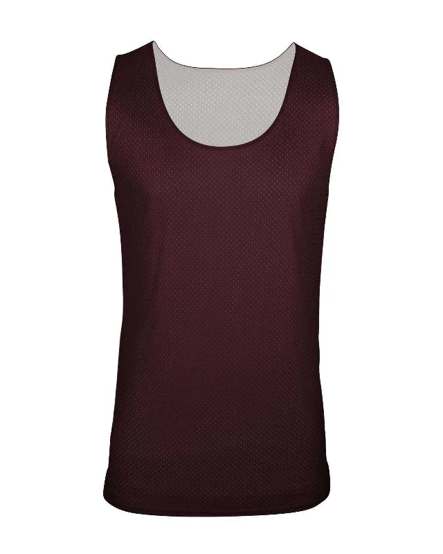 C2 Sport 5228 Reversible. Mesh Youth Tank  - Maroon White