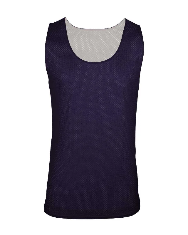 C2 Sport 5228 Reversible. Mesh Youth Tank  - Purple White