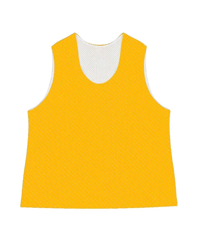 C2 Sport 5260 Mesh Reversible Youth Pinnie - Gold White