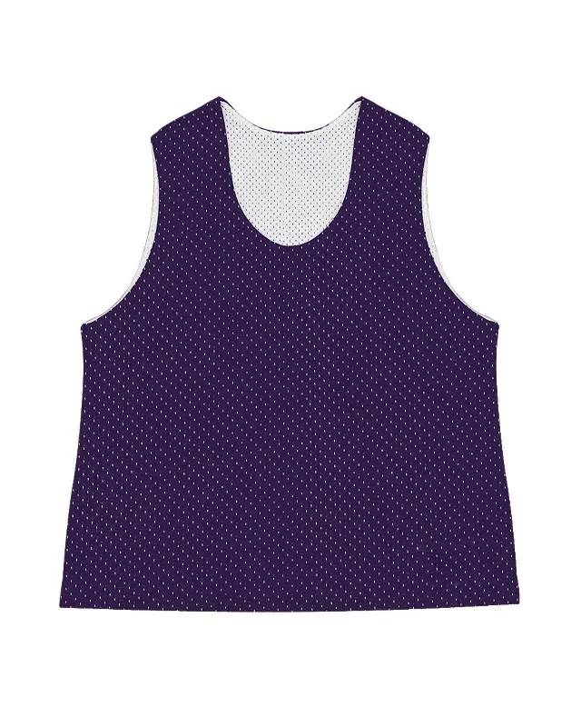 C2 Sport 5260 Mesh Reversible Youth Pinnie - Purple White