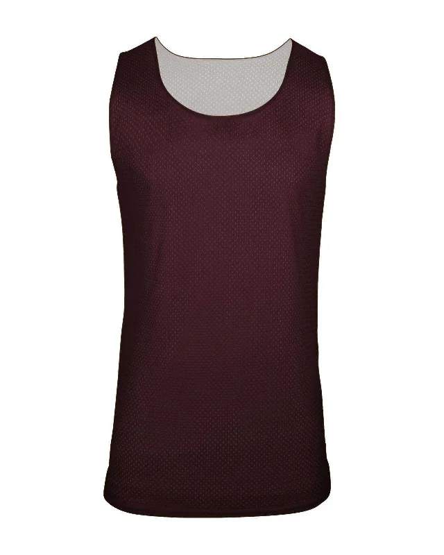 C2 Sport 5678 Reversible. Mesh Womens Tank  - Maroon White