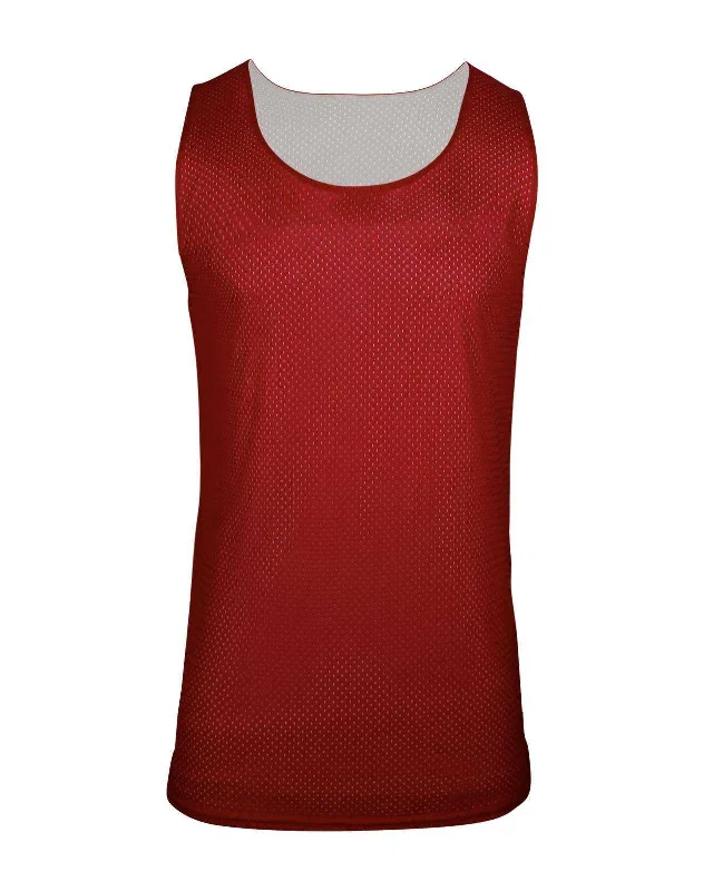 C2 Sport 5678 Reversible. Mesh Womens Tank  - Red White