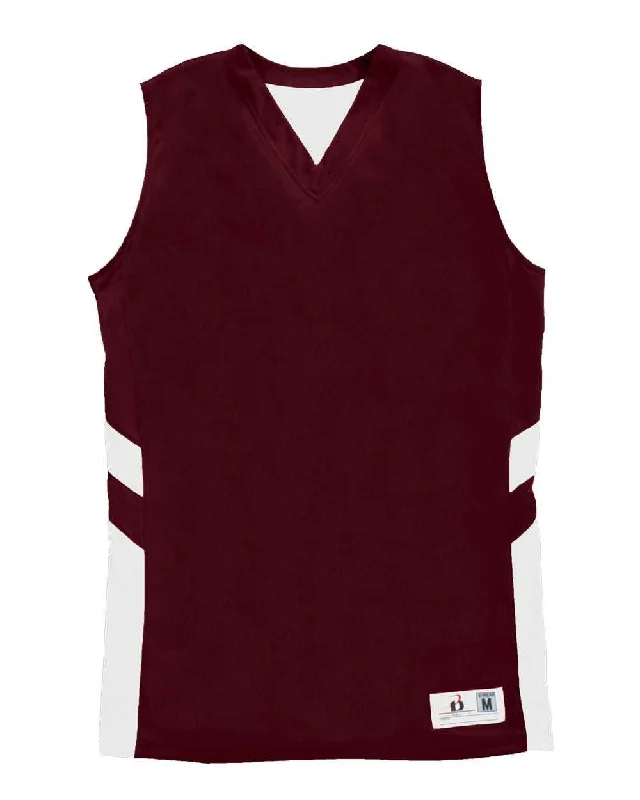 Badger Sport 8966 B-Pivot Reversable Ladies Tank - Maroon White