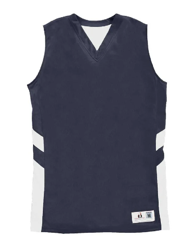 Badger Sport 8966 B-Pivot Reversable Ladies Tank - Navy White