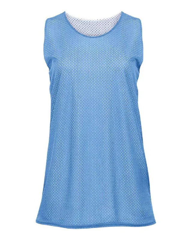 Badger Sport 8978 Ladies Reversible Tank - Columbia Blue White