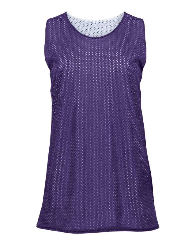 Badger Sport 8978 Ladies Reversible Tank - Purple White