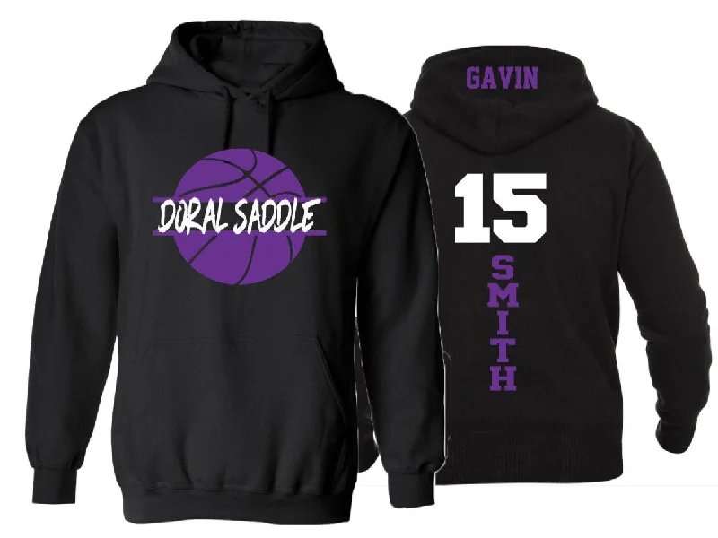 Basketball Hoodie | Customize with your Team & Colors | Adult or Youth Sizes