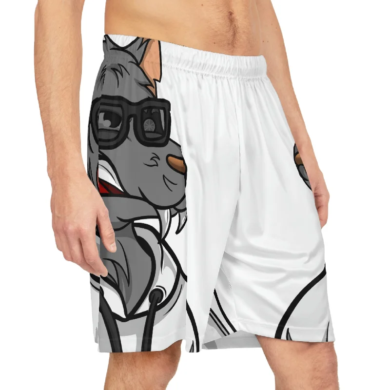 Wolve Healthy Fit Animal Lover Dog Wolf Basketball Shorts