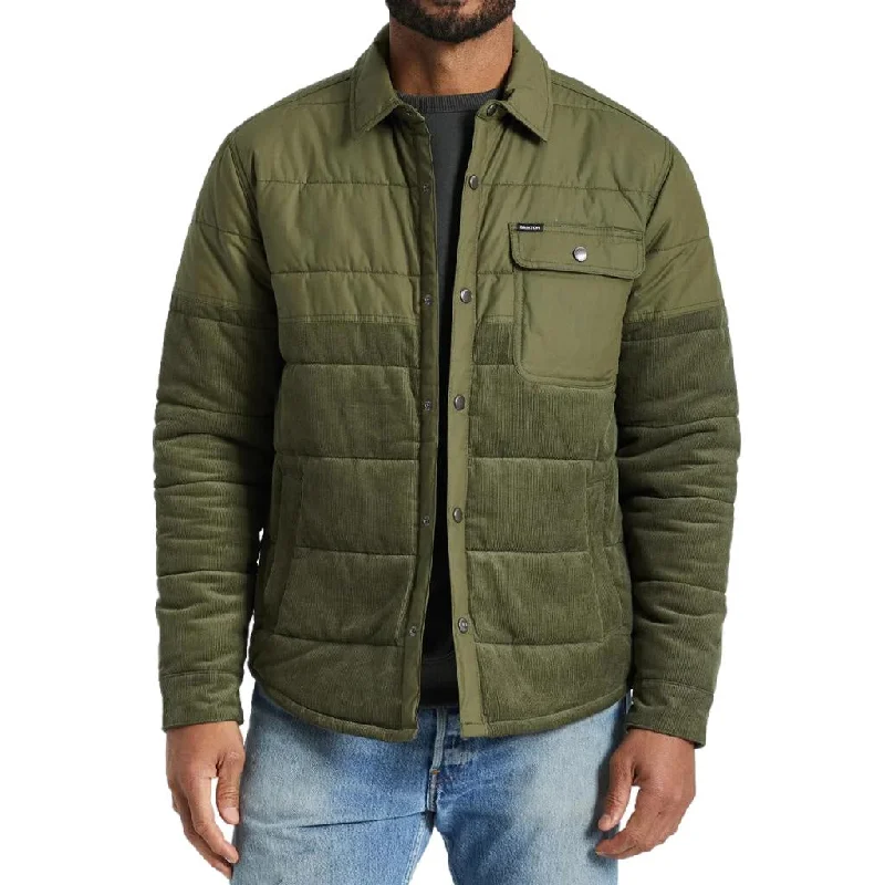 Brixton Cass Button Up Jacket Military Olive