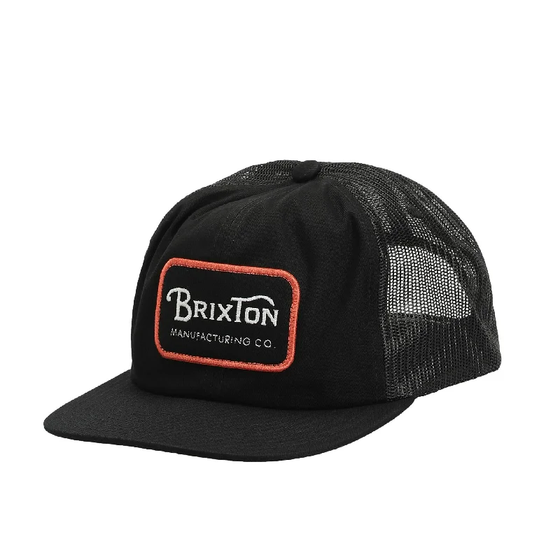 Brixton Grade HP Trucker Hat Black / Orange / White