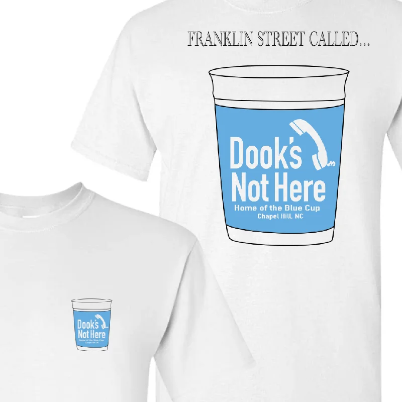 DOOK'S NOT HERE Blue Cup Tee by Chloe Jensen