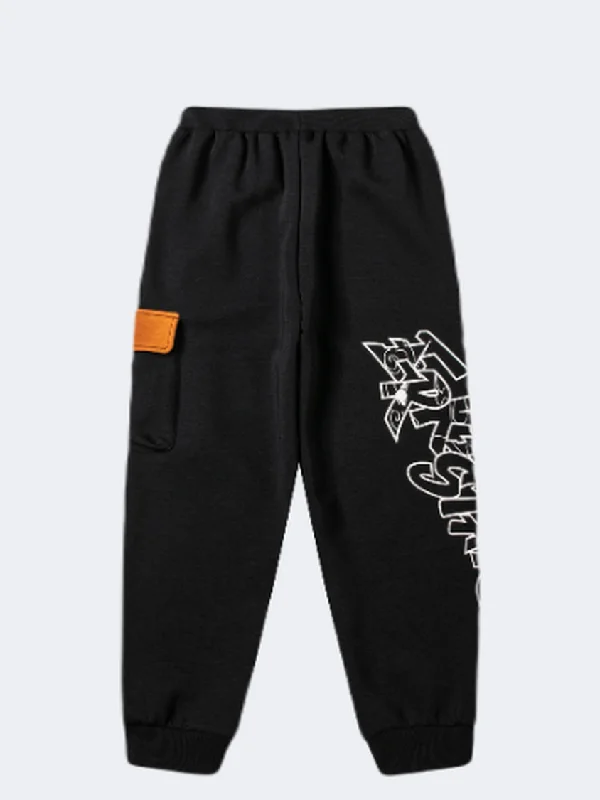 Erke Knitted Kids-Boys Lifestyle Pant Black