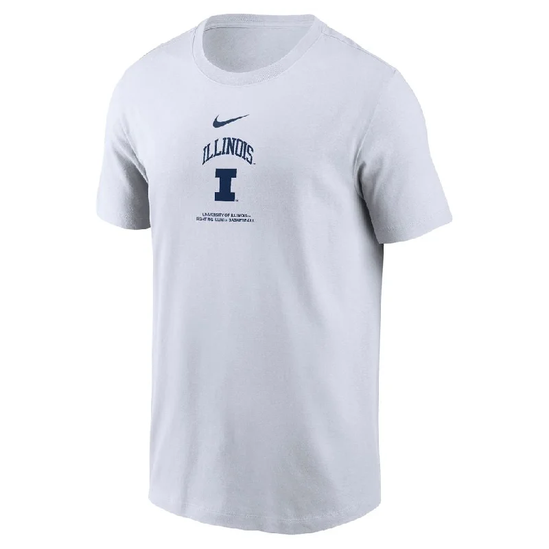 Illinois Fighting Illini Men's White Nike T-Shirt