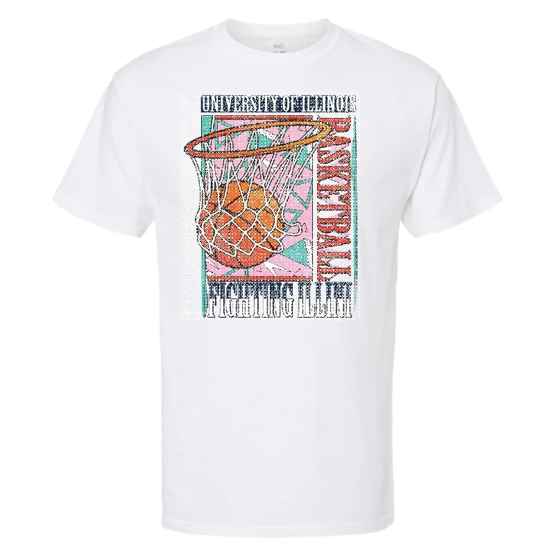 Illinois Fighting Illini Vintage 90s Basketball Tee