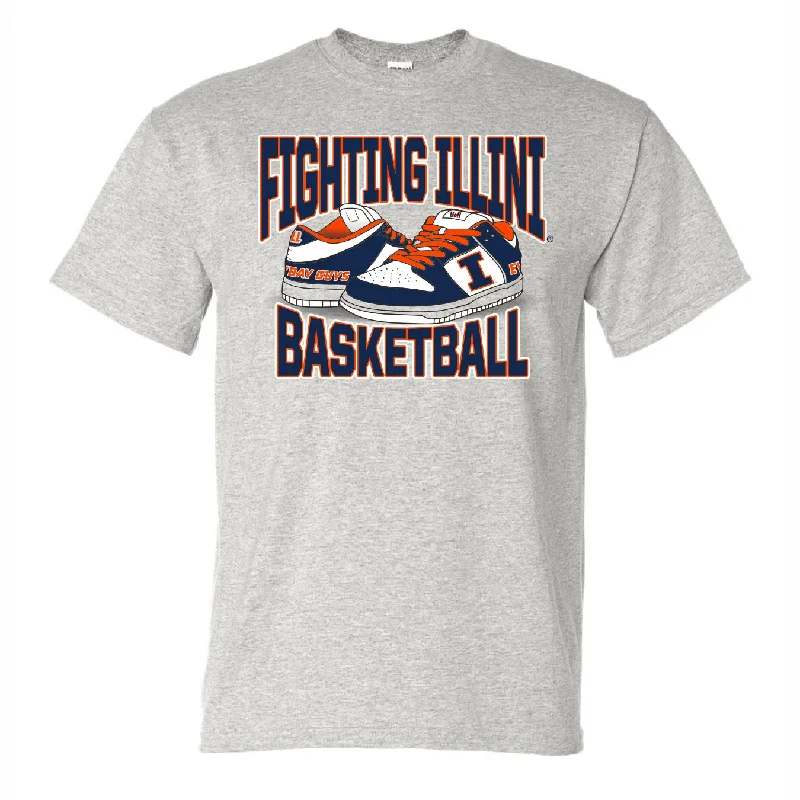 Illinois Fighting Illini Vintage Basketball Dunks Tee