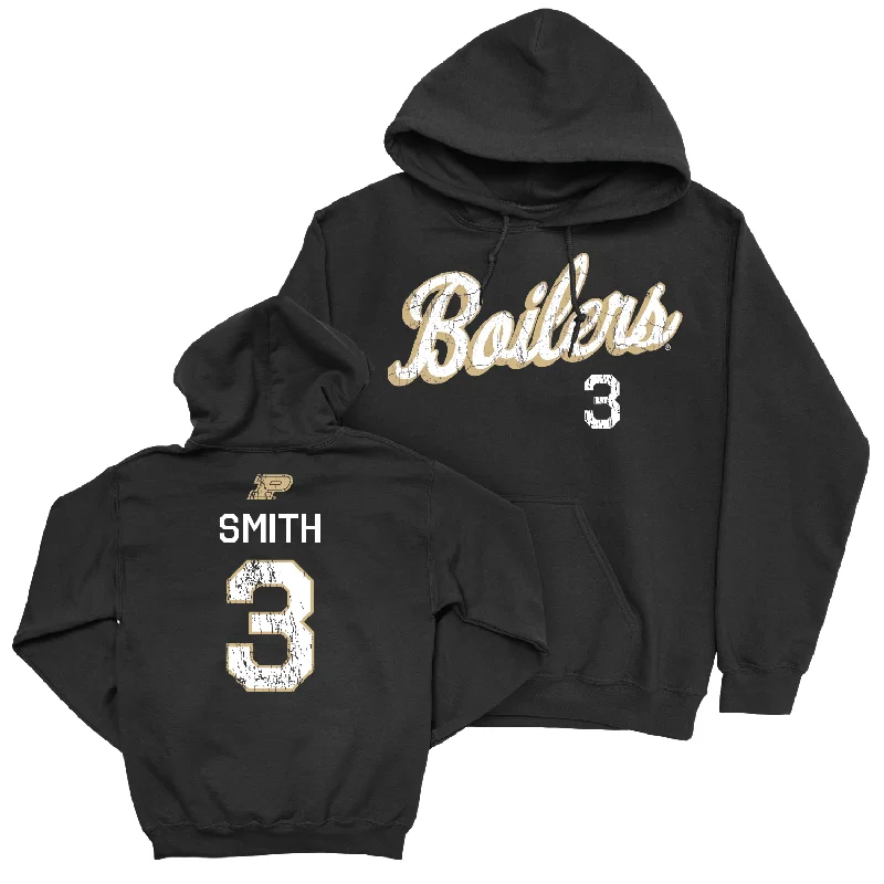 Men's Basketball Black Script Hoodie - Braden Smith | #3