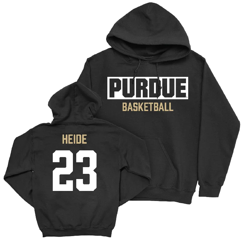 Men's Basketball Black Staple Hoodie - Camden Heide | #23