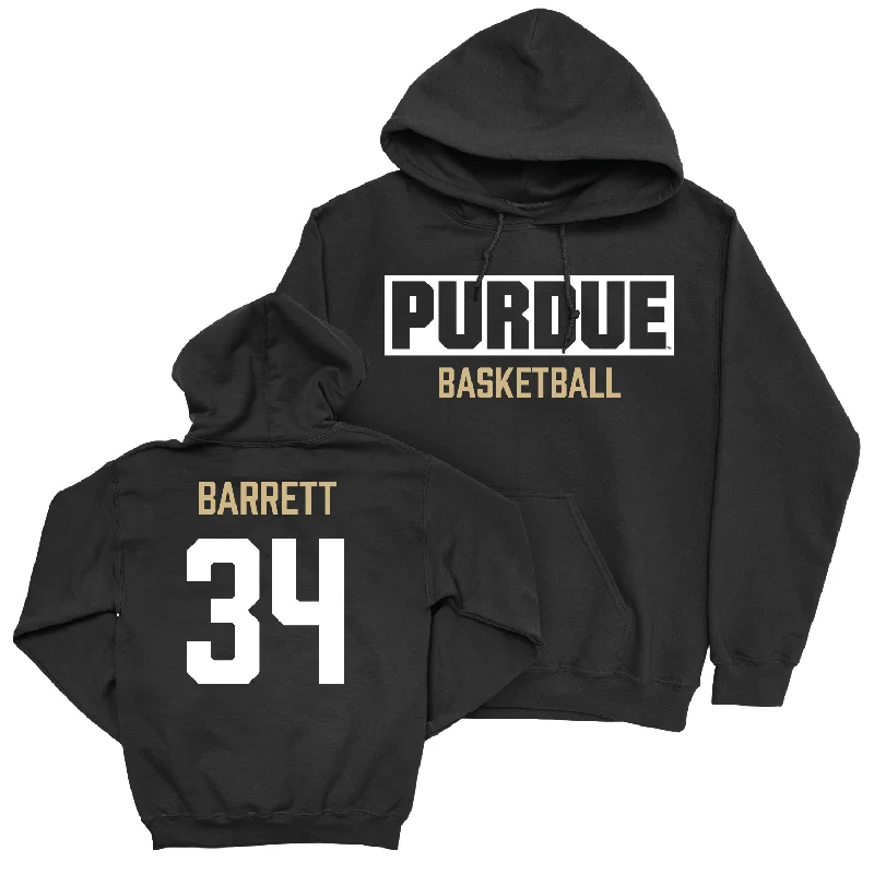 Men's Basketball Black Staple Hoodie - Carson Barrett | #34