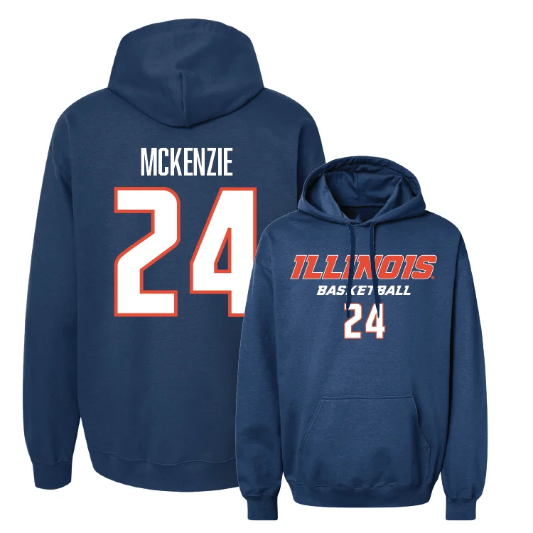 Navy Illinois Classic Hoodie - Adalia McKenzie #24